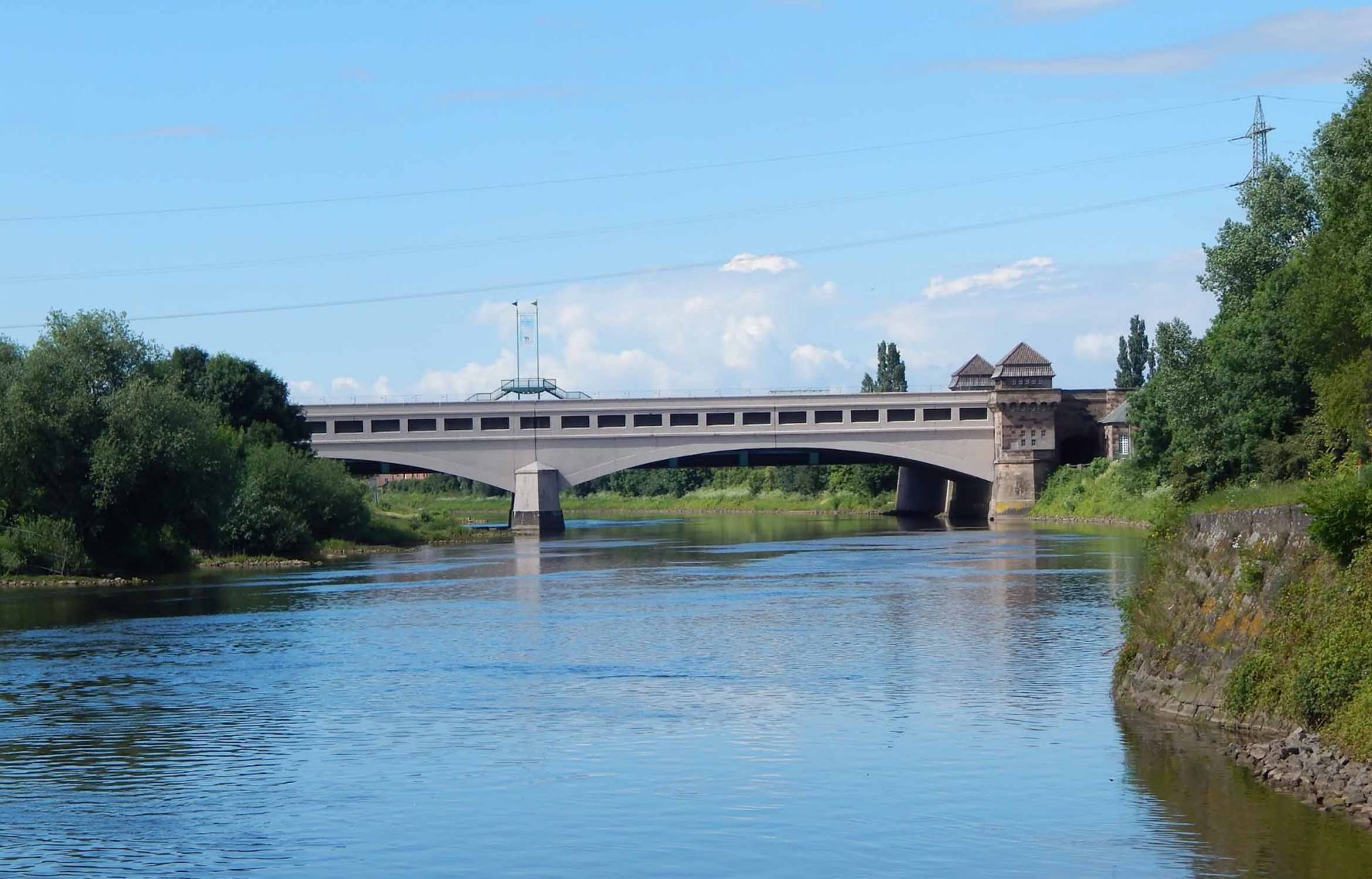 schiffbare gewasser flusse kanale wasserwege und seen in deutschland weser sudlich mlk minden fulda und werra waterways