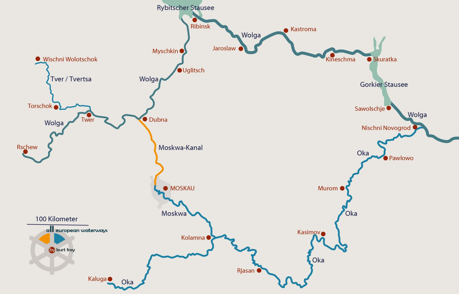 Wasserwege in Russland: Der grösste Fluss im Europäischen Russland